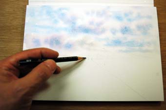 水彩画の描き方・風景画の描き方１