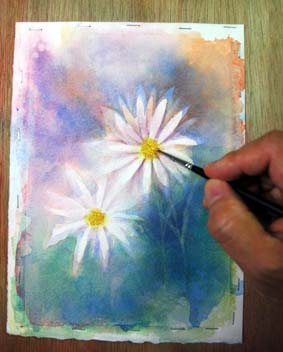 水彩画の描き方・花の描き方