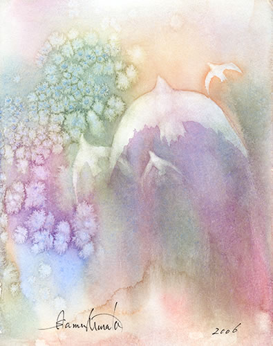 watercolor-bird-水彩画