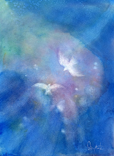 watercolor-bird-水彩画