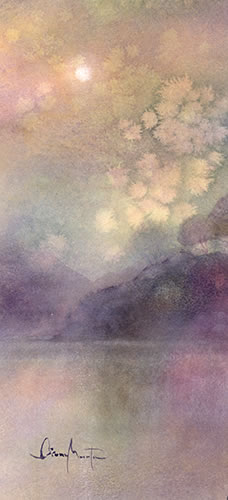 watercolor-lake-水彩画