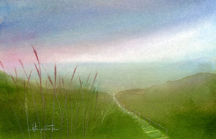 watercolor-road-水彩画