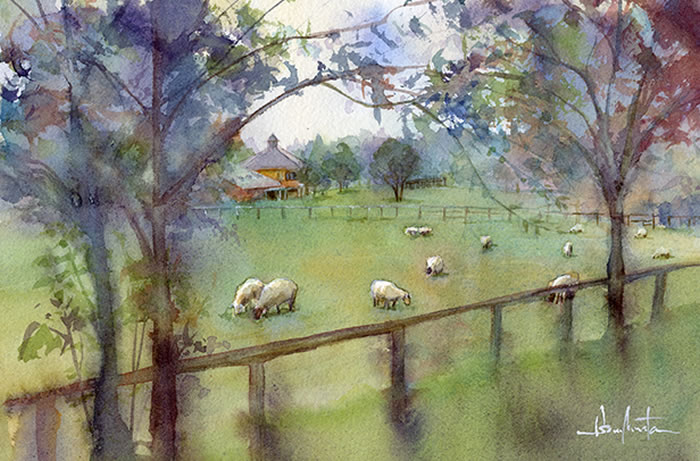 watercolor-land-水彩画