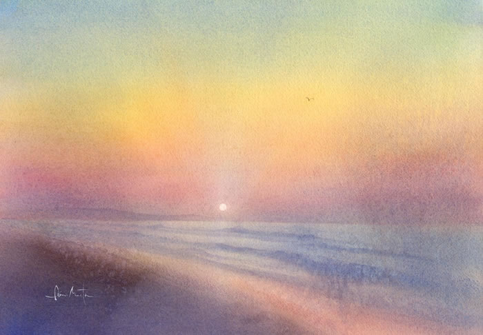 watercolor-sea-水彩画