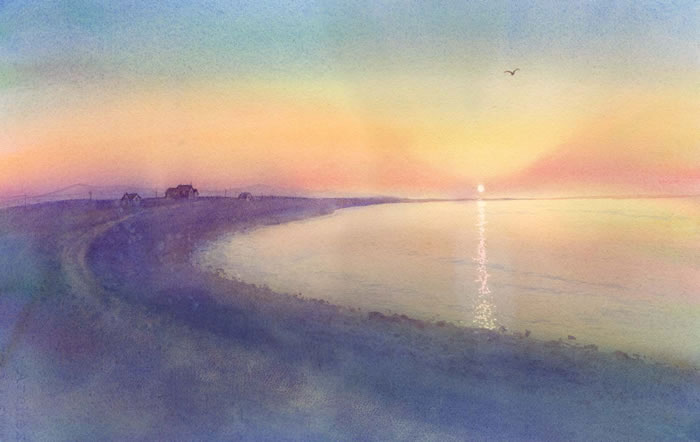 watercolor-sea-水彩画