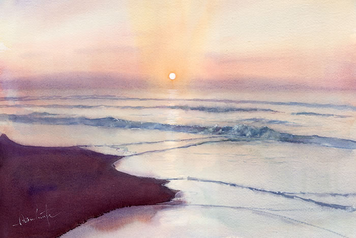 watercolor-sea-水彩画