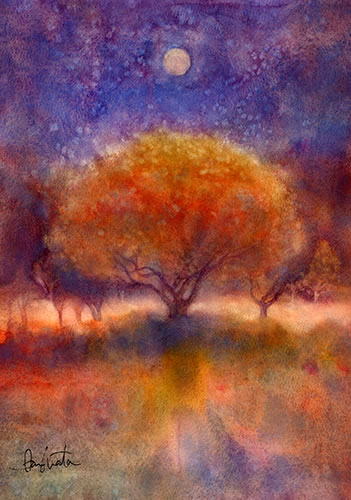 watercolor-tree-水彩画