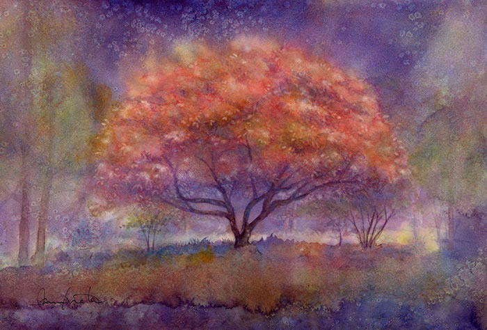 watercolor-tree-水彩画