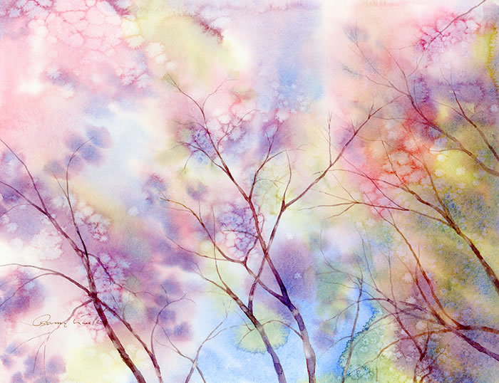 watercolor-tree-水彩画