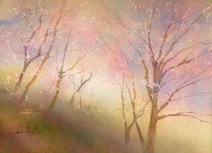 watercolor-tree-水彩画