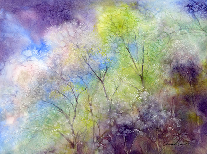 watercolor-tree-水彩画
