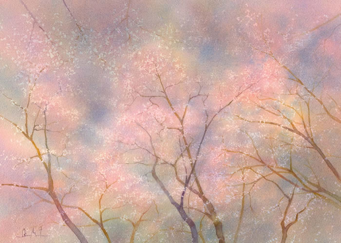 watercolor-tree-水彩画