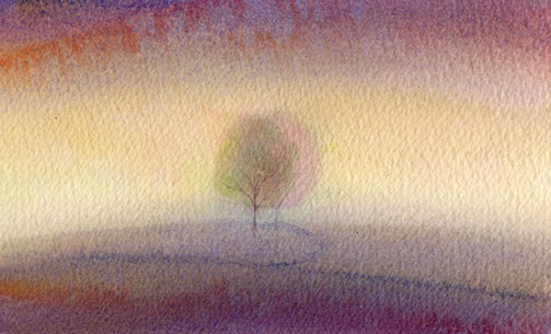 watercolor-tree-水彩画