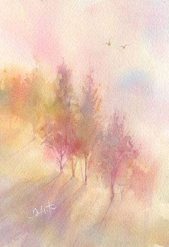 watercolor-tree-水彩画