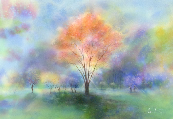 watercolor-tree-水彩画